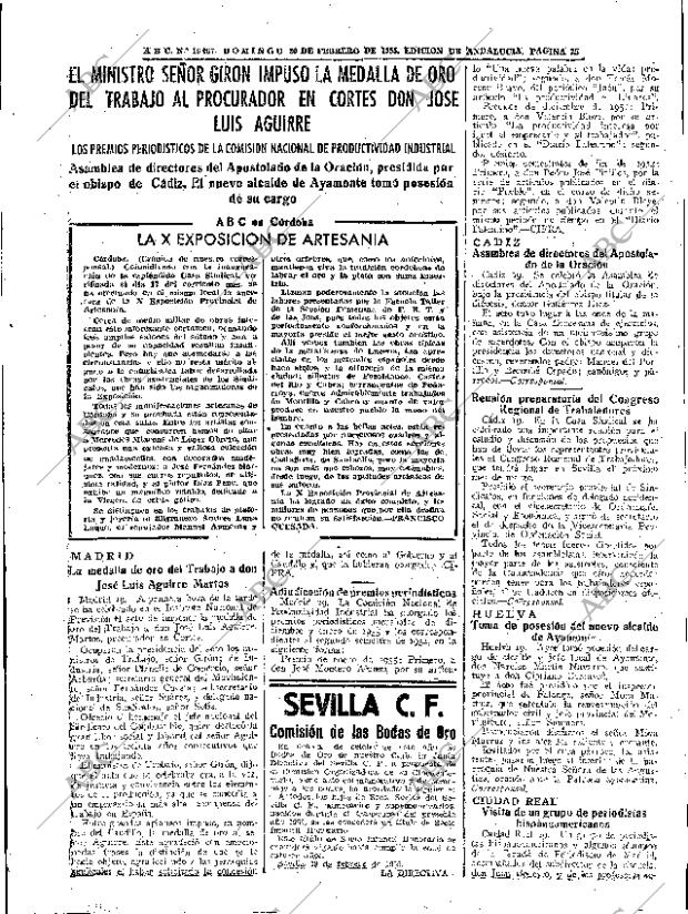 ABC SEVILLA 20-02-1955 página 25