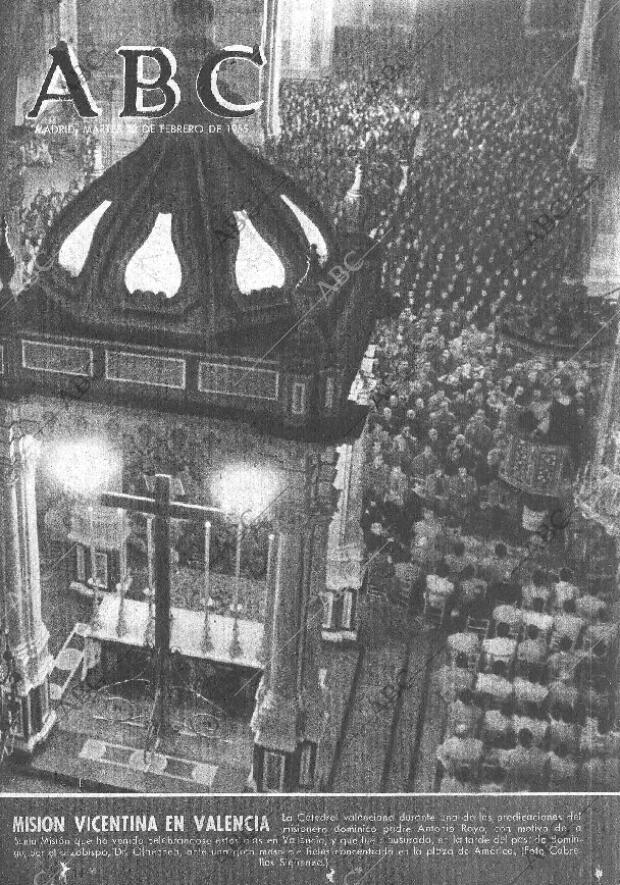 ABC MADRID 22-02-1955 página 1
