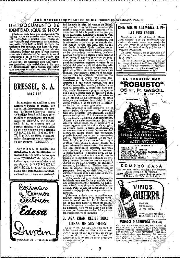 ABC MADRID 22-02-1955 página 18