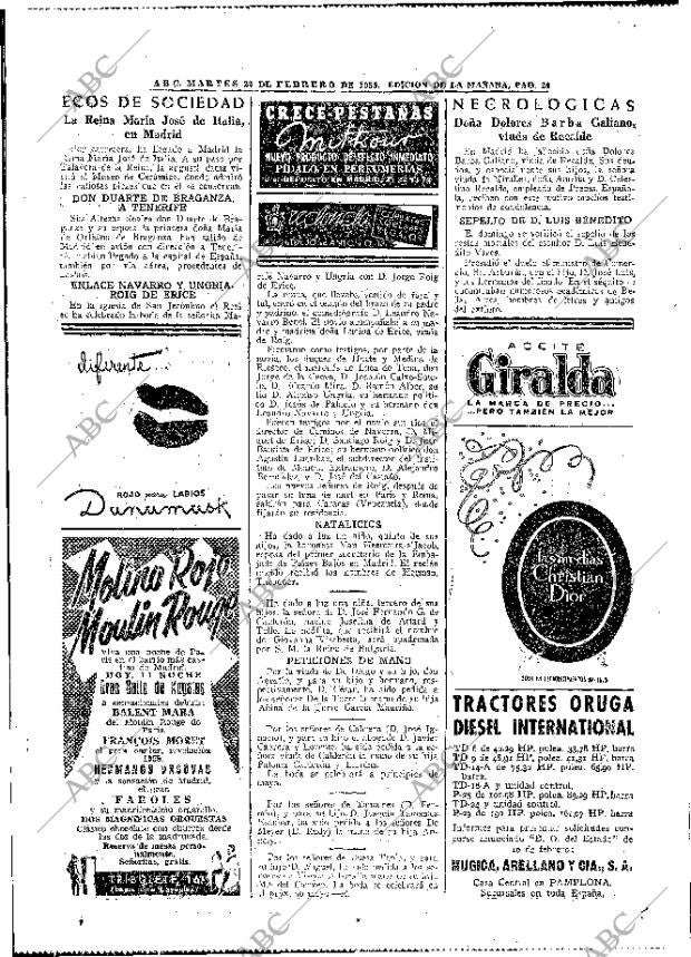 ABC MADRID 22-02-1955 página 24