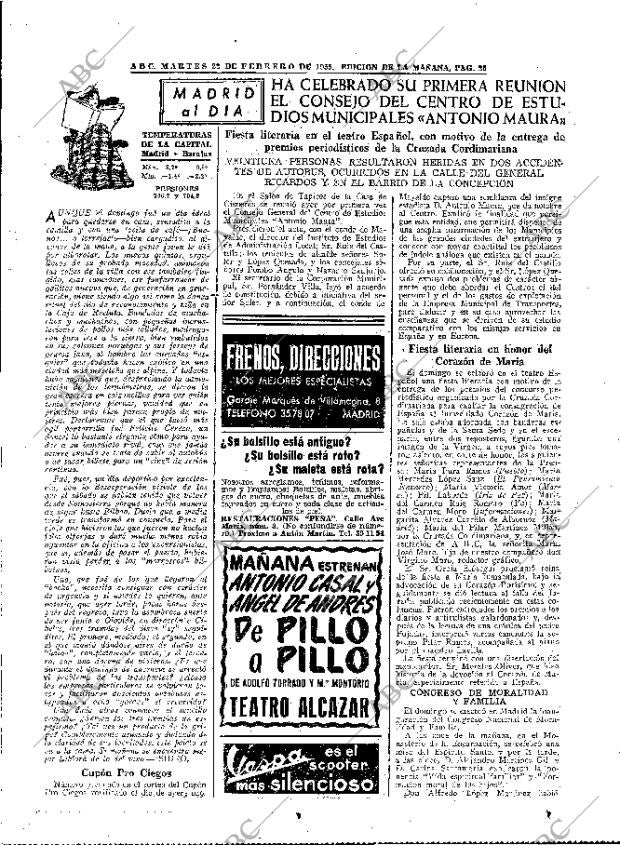 ABC MADRID 22-02-1955 página 25