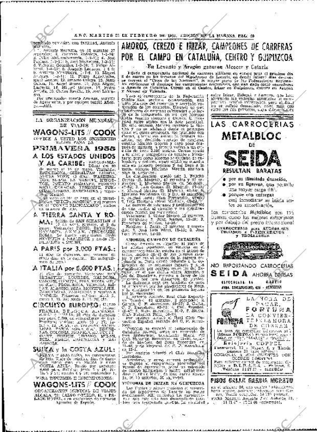 ABC MADRID 22-02-1955 página 40