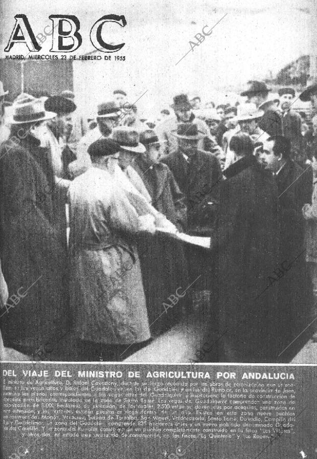 ABC MADRID 23-02-1955 página 1