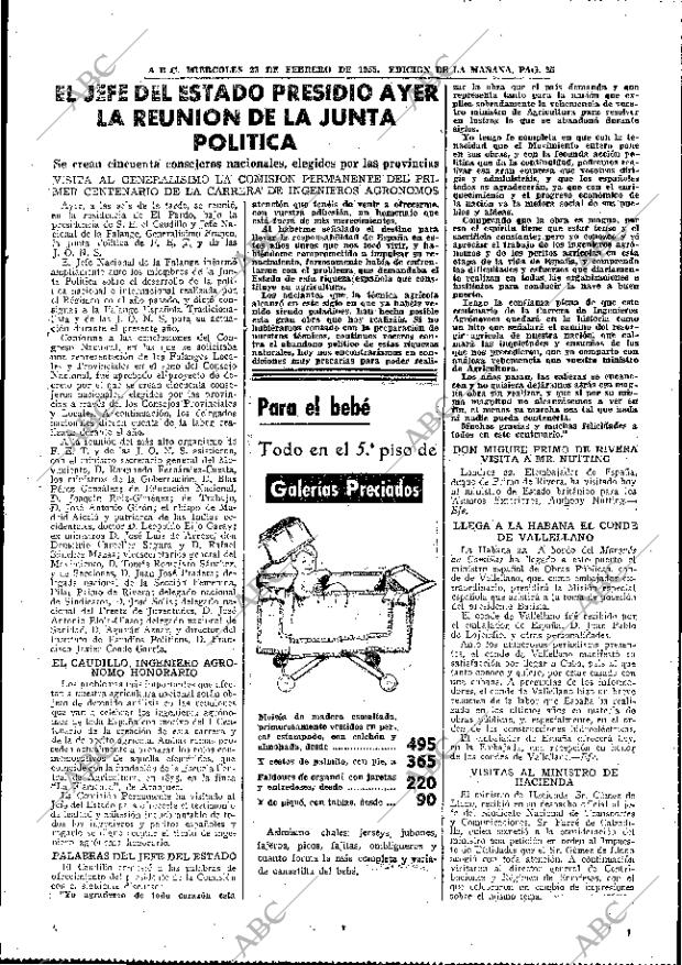 ABC MADRID 23-02-1955 página 25