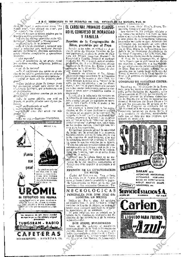 ABC MADRID 23-02-1955 página 30