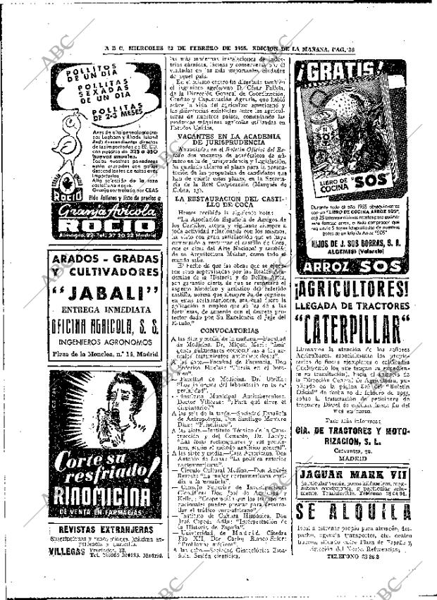 ABC MADRID 23-02-1955 página 36