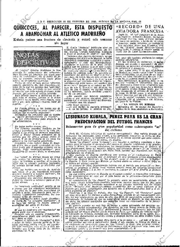 ABC MADRID 23-02-1955 página 43