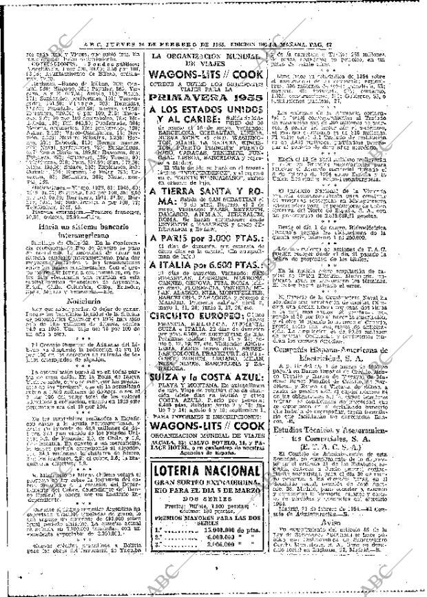 ABC MADRID 24-02-1955 página 42