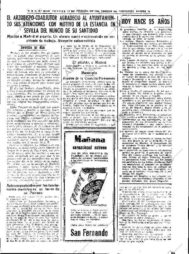 ABC SEVILLA 24-02-1955 página 19