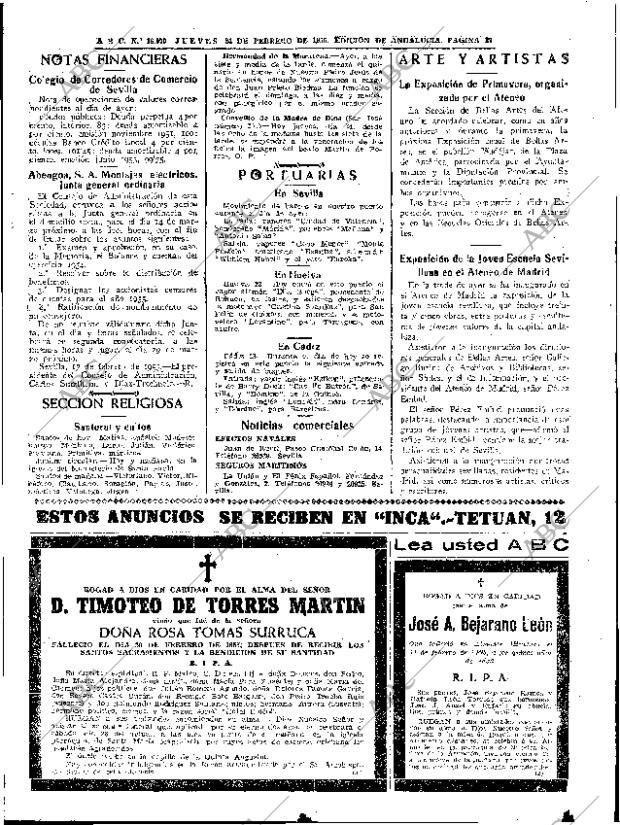 ABC SEVILLA 24-02-1955 página 27