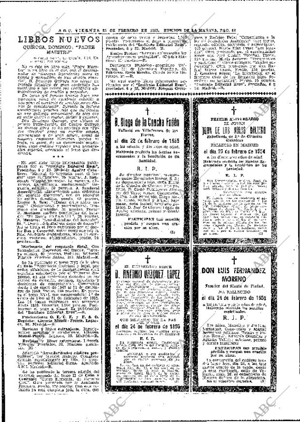 ABC MADRID 25-02-1955 página 46