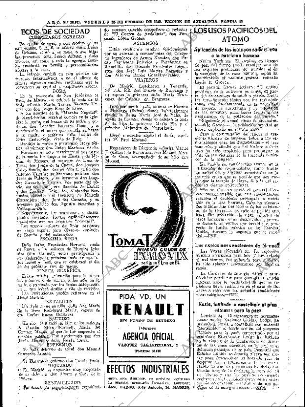ABC SEVILLA 25-02-1955 página 18