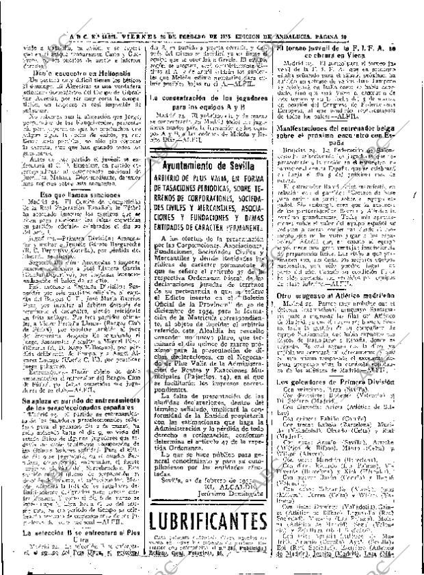 ABC SEVILLA 25-02-1955 página 30