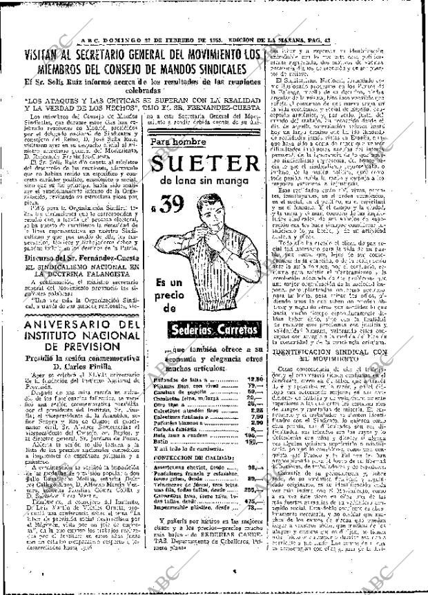 ABC MADRID 27-02-1955 página 42