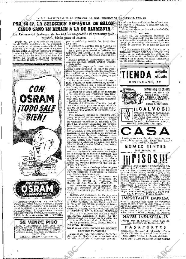 ABC MADRID 27-02-1955 página 62