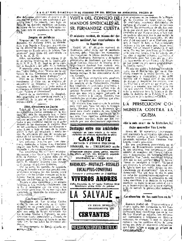 ABC SEVILLA 27-02-1955 página 17