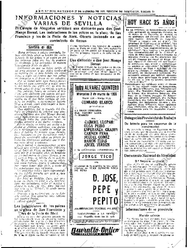 ABC SEVILLA 27-02-1955 página 27