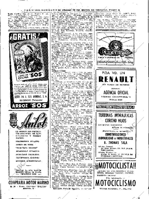ABC SEVILLA 27-02-1955 página 36