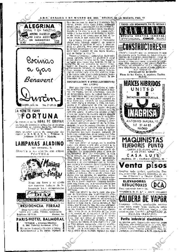 ABC MADRID 05-03-1955 página 22