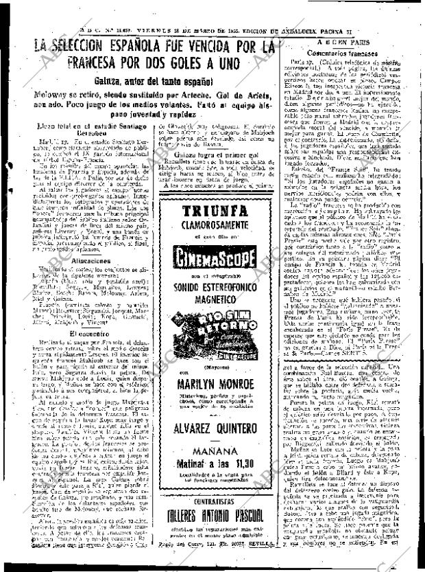 ABC SEVILLA 18-03-1955 página 31