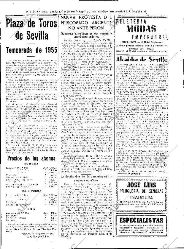 ABC SEVILLA 20-03-1955 página 24