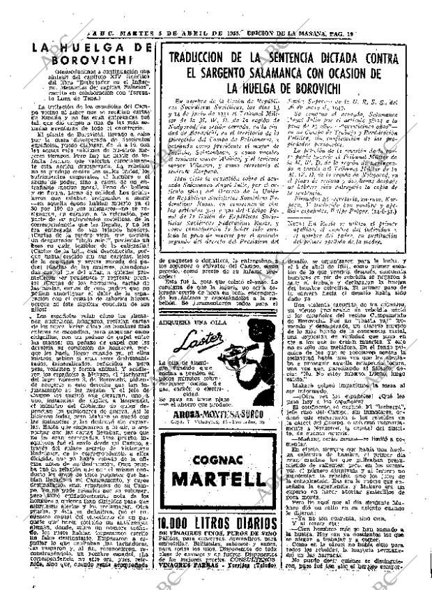 ABC MADRID 05-04-1955 página 19