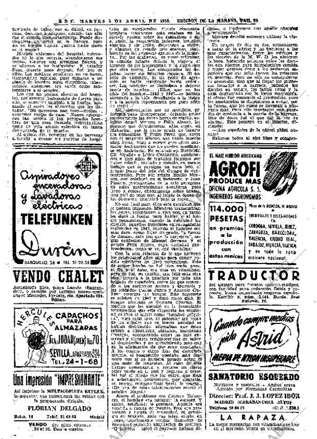 ABC MADRID 05-04-1955 página 20