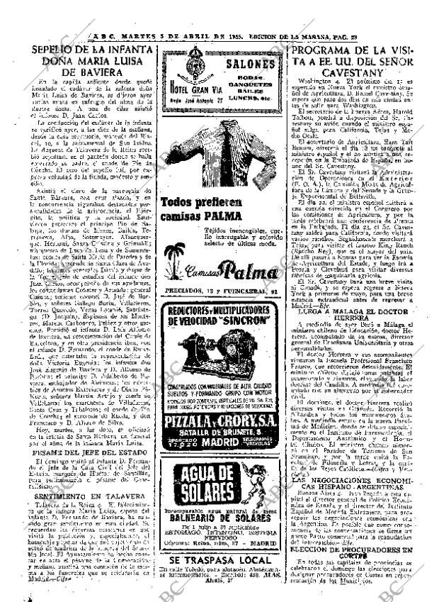ABC MADRID 05-04-1955 página 23