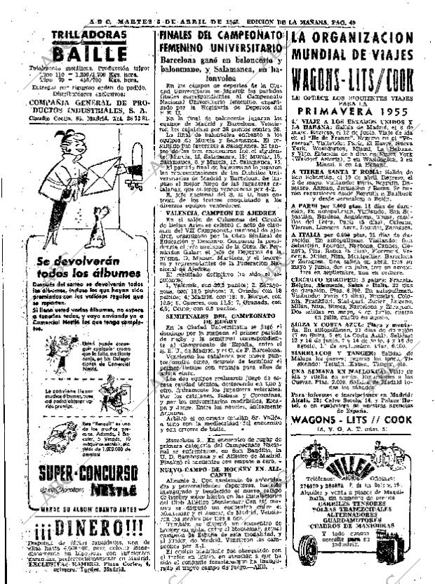 ABC MADRID 05-04-1955 página 40