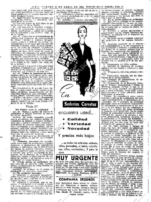 ABC MADRID 12-04-1955 página 21