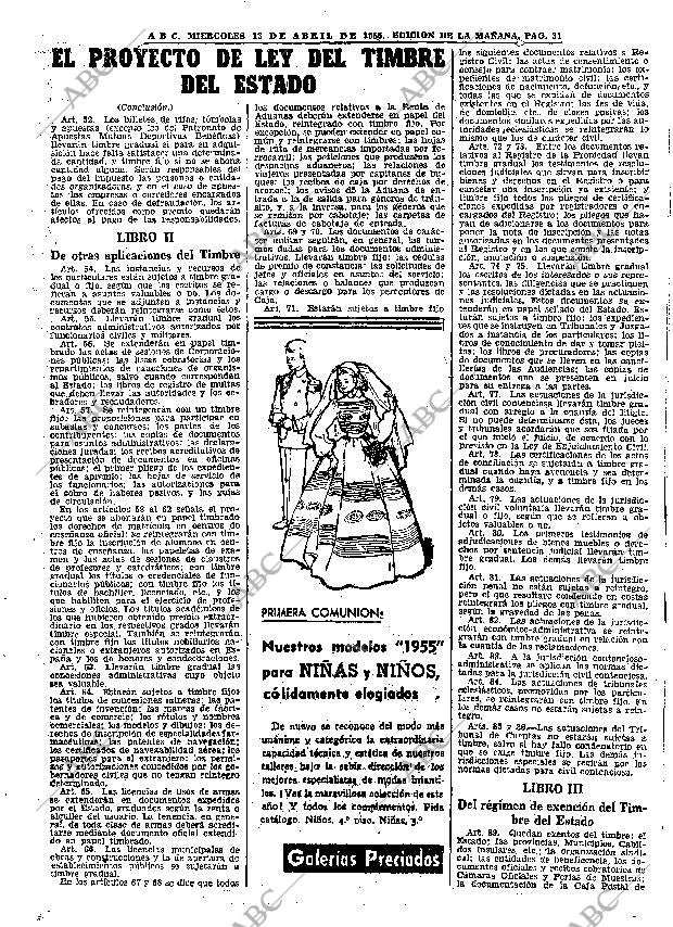 ABC MADRID 13-04-1955 página 31