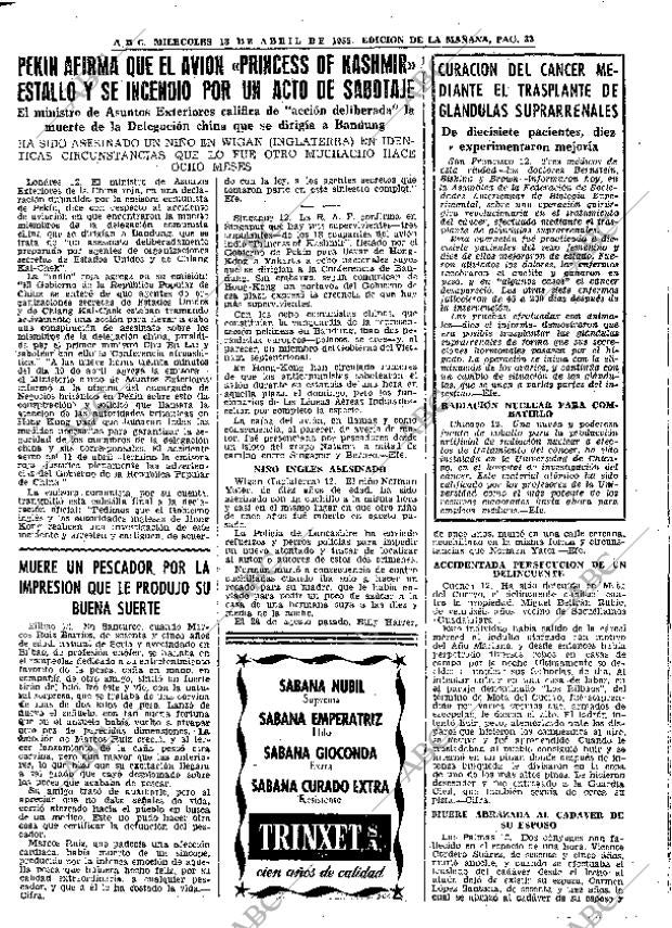 ABC MADRID 13-04-1955 página 33