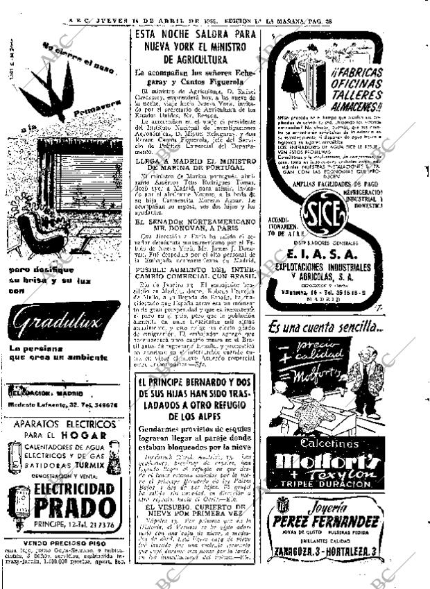 ABC MADRID 14-04-1955 página 38