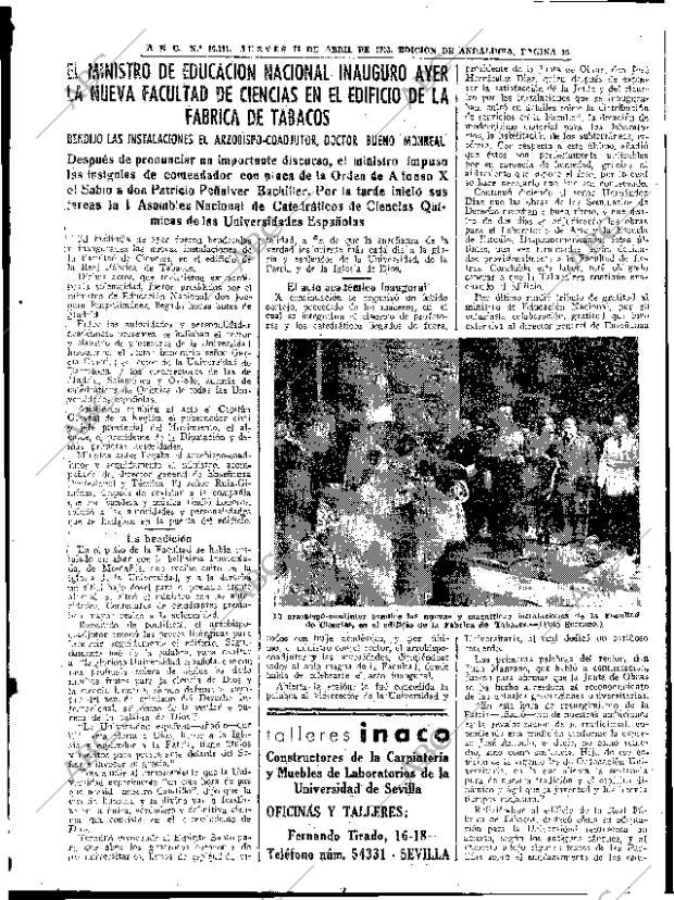 ABC SEVILLA 14-04-1955 página 19