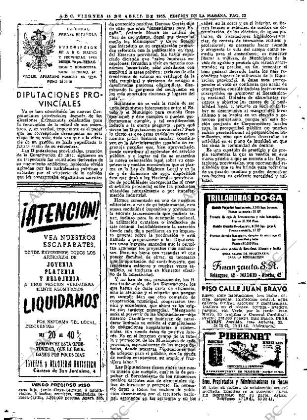 ABC MADRID 15-04-1955 página 32