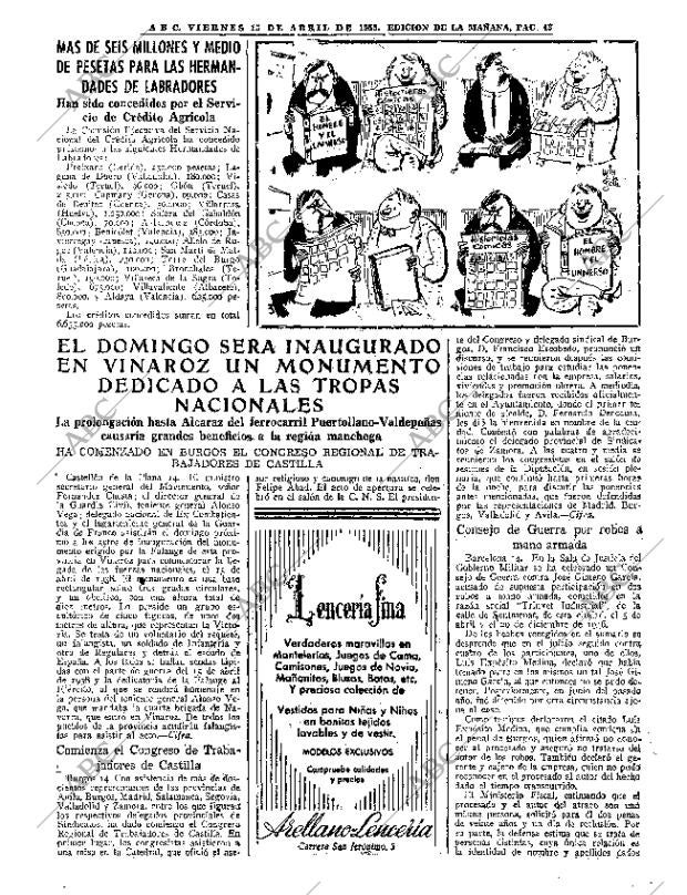 ABC MADRID 15-04-1955 página 43