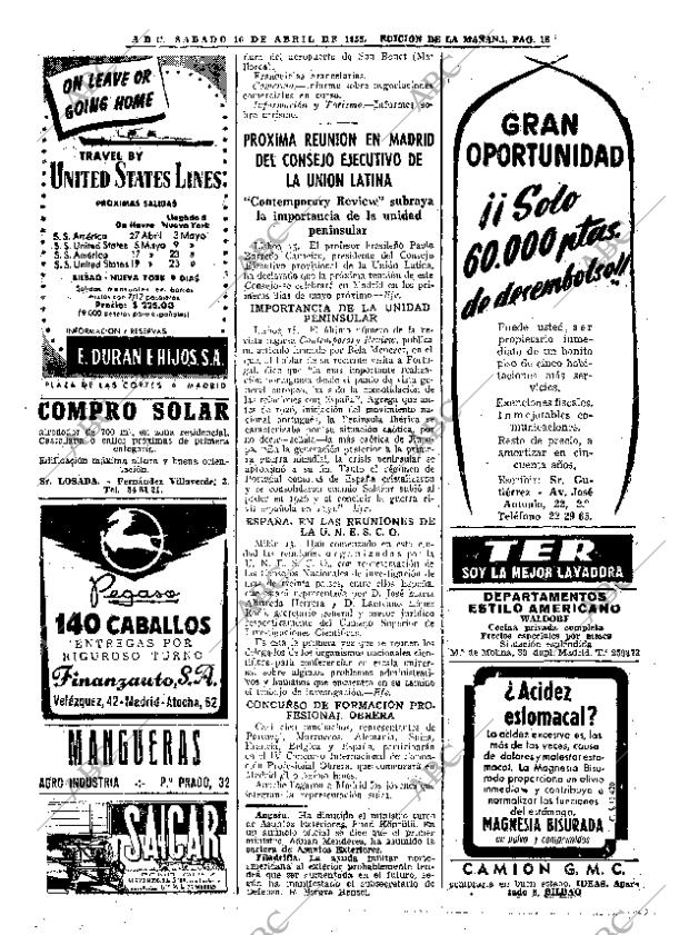 ABC MADRID 16-04-1955 página 18