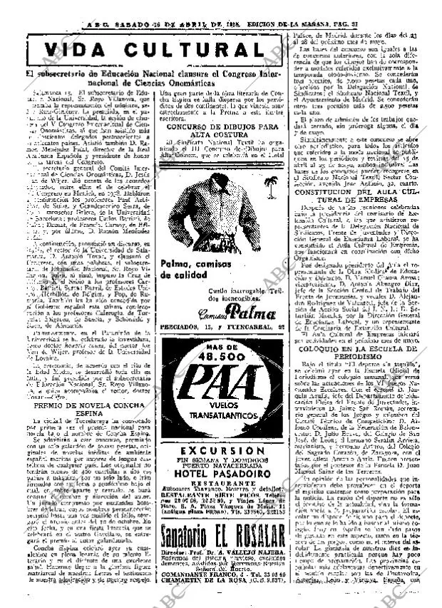 ABC MADRID 16-04-1955 página 31