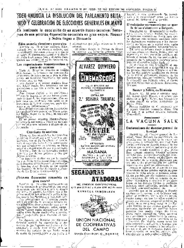 ABC SEVILLA 16-04-1955 página 19