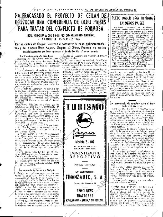 ABC SEVILLA 21-04-1955 página 19