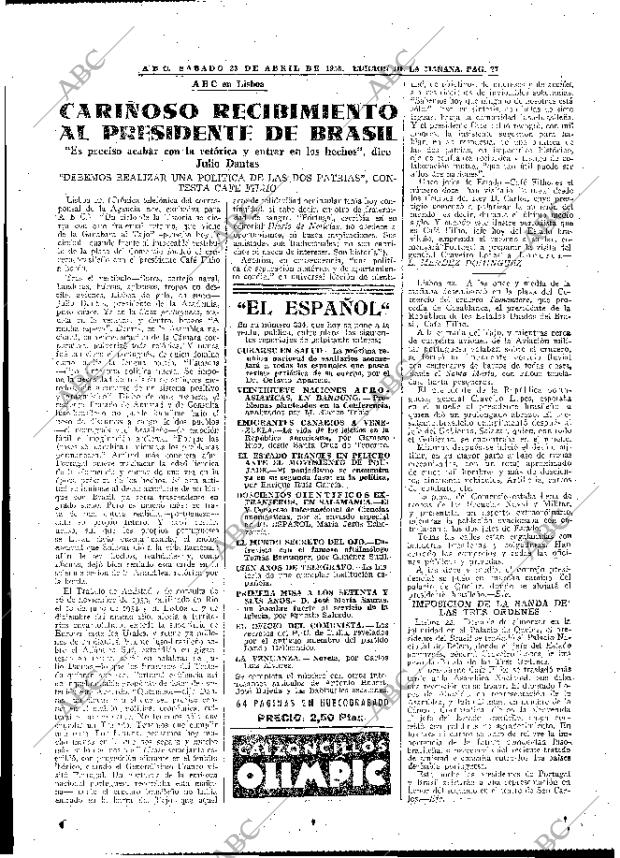 ABC MADRID 23-04-1955 página 27