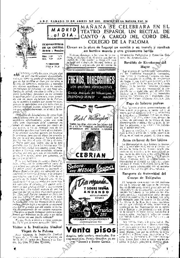 ABC MADRID 23-04-1955 página 31