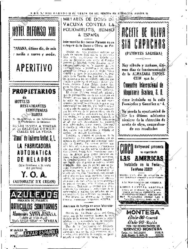 ABC SEVILLA 23-04-1955 página 22