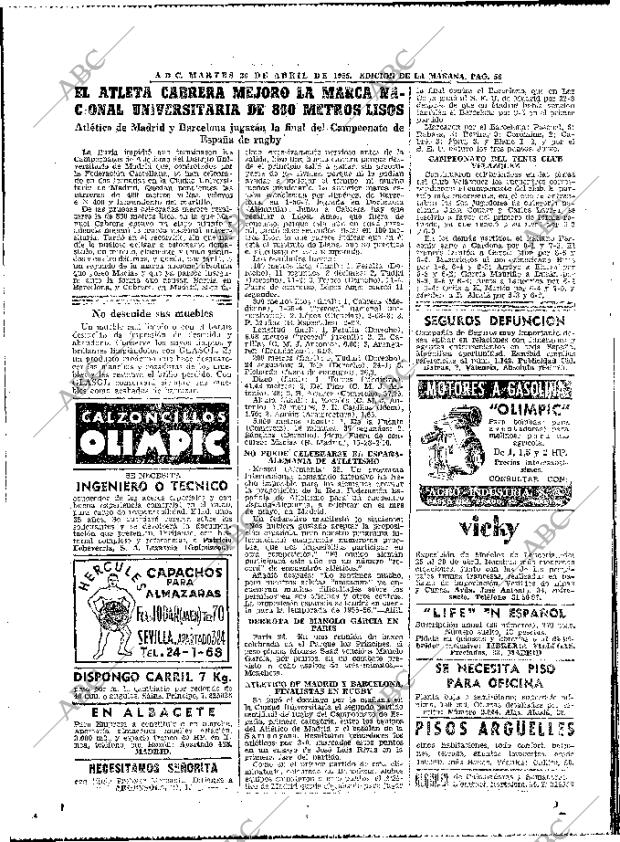 ABC MADRID 26-04-1955 página 56