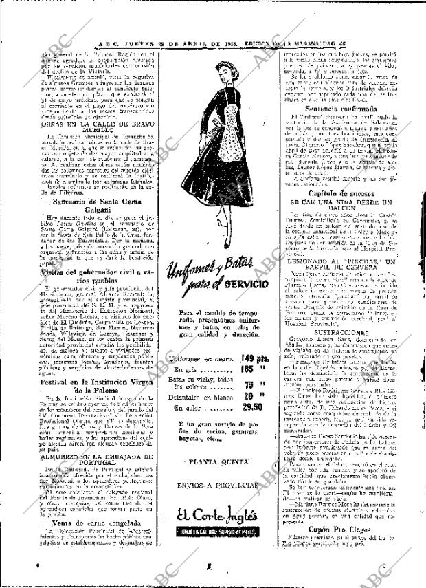 ABC MADRID 28-04-1955 página 38