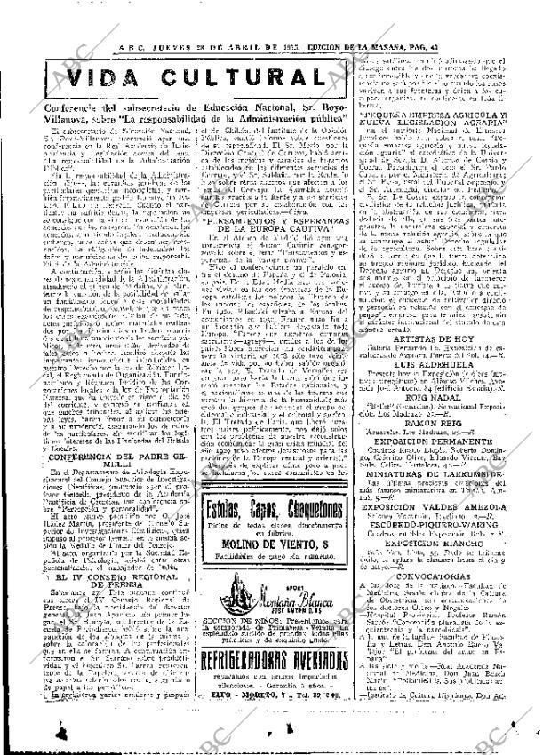 ABC MADRID 28-04-1955 página 39