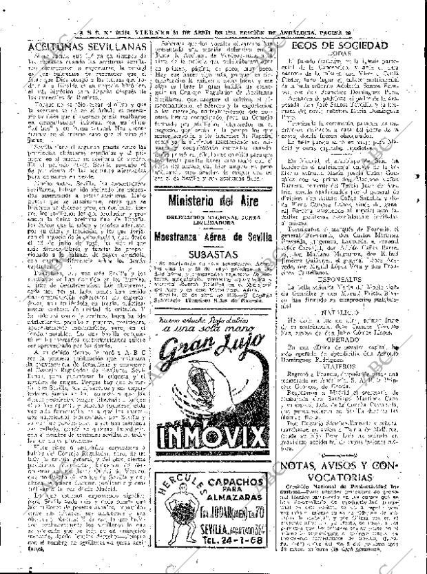 ABC SEVILLA 29-04-1955 página 20