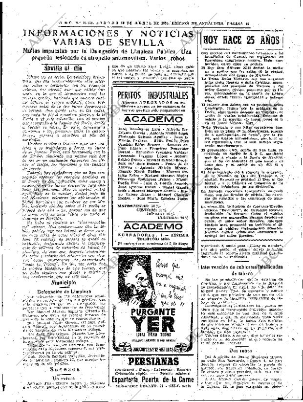 ABC SEVILLA 30-04-1955 página 45