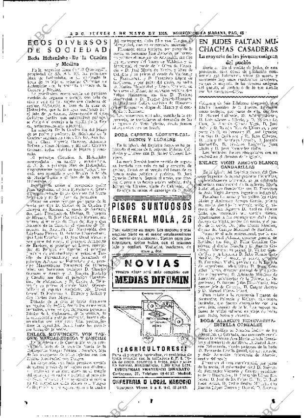 ABC MADRID 05-05-1955 página 45