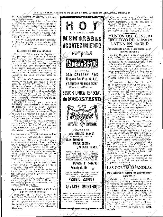 ABC SEVILLA 14-05-1955 página 16